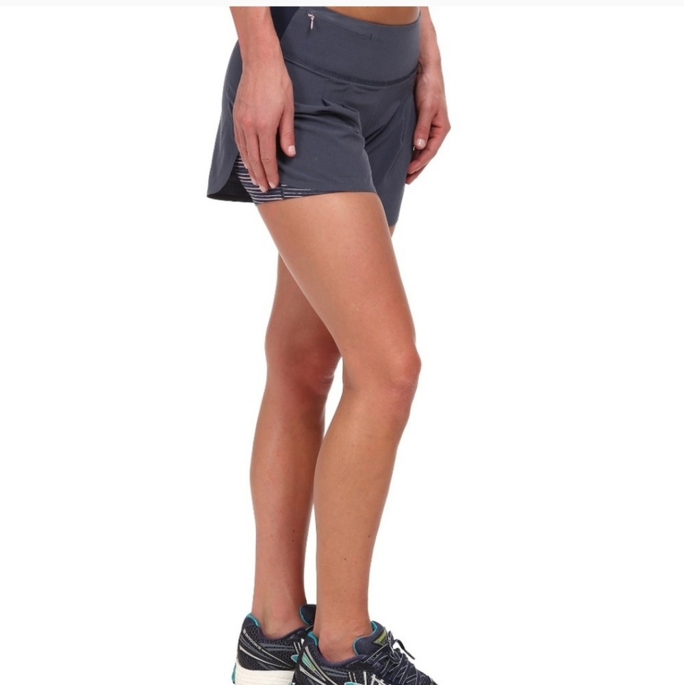 Brooks Blue pure project 2 in 1 shorts XL